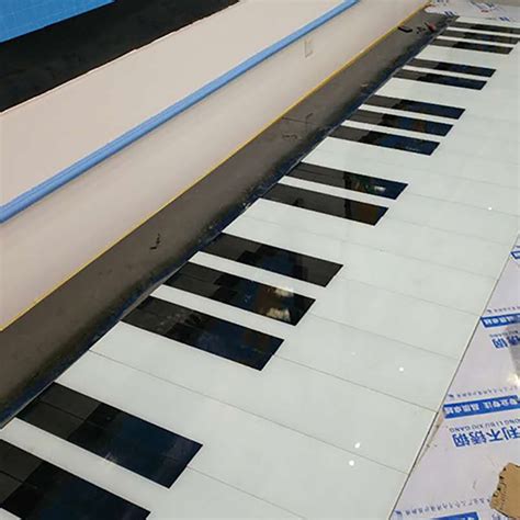 led钢琴感应地砖灯脚踩地板灯互动地面地板钢琴发光音乐楼梯灯 ...