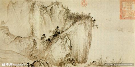 溪山清远图图片