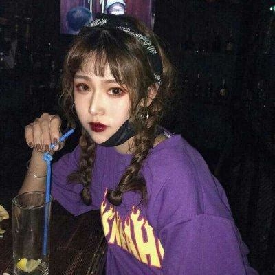 甜美女生头像吃货真人