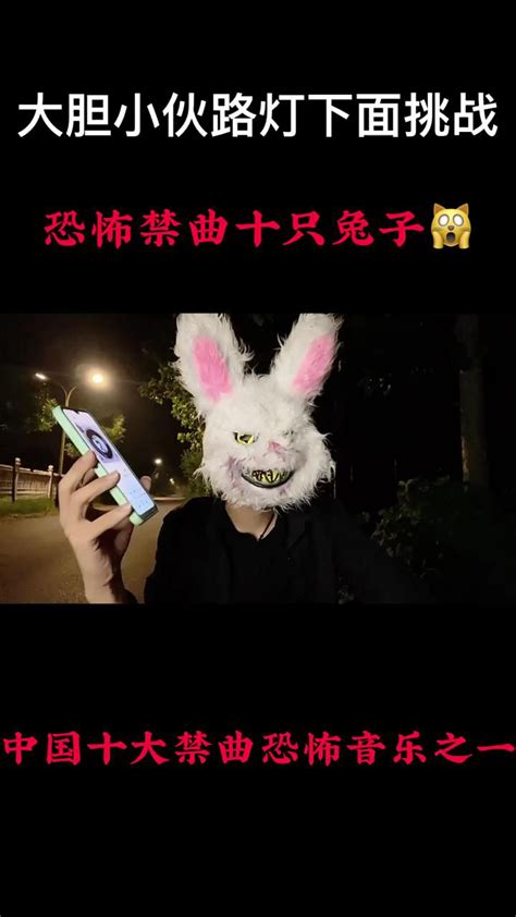 男子路灯下挑战《恐怖禁曲十只兔子》_腾讯视频