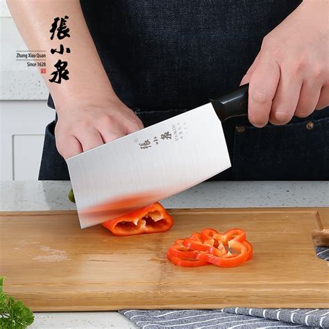 张小泉菜刀家用不锈钢切菜切片切肉刀厨师刀具女士刀工具切菜刀