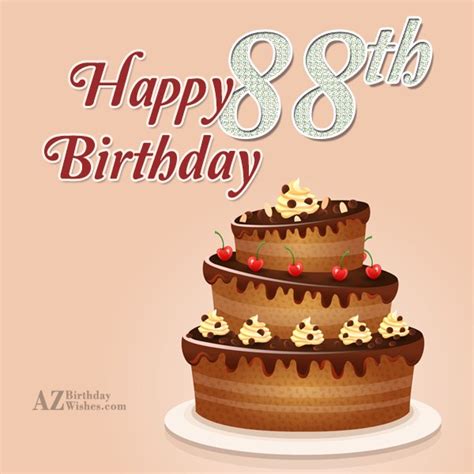 88. Geburtstag Geburtstagswünsche mit Schild und Alter auf Karte ...