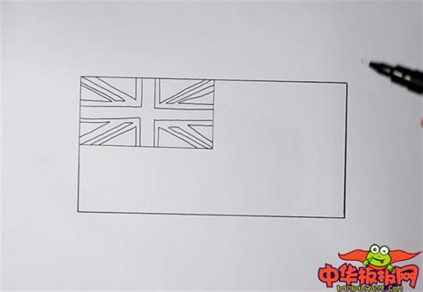 英国国旗简笔画步骤,英旗简笔画图片,美旗简笔画_大山谷图库