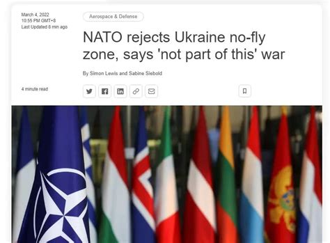 北约秘书长表态：设立禁飞区会导致俄乌冲突从乌克兰国内升级为“波及欧洲的战争”