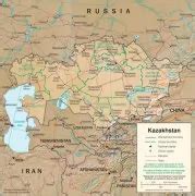 哈萨克斯坦旅游地图中文版,哈萨克斯坦地图高清版大图,哈萨克斯坦地图中文版全图 - 地理教师网