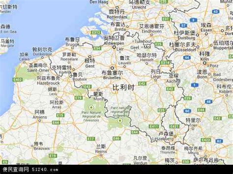 比利时地图图片