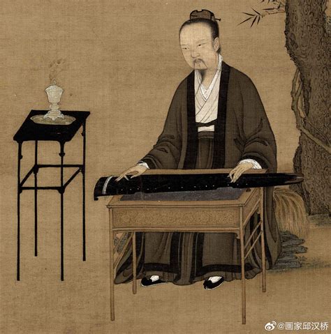 听琴图题诗释文图片