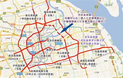 上海限行区域/范围图高清 (官方最新版)- 上海本地宝