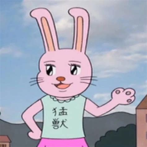 兔美酱的眼神犀利了起来图片