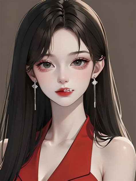御姐妆容甜美女生头像
