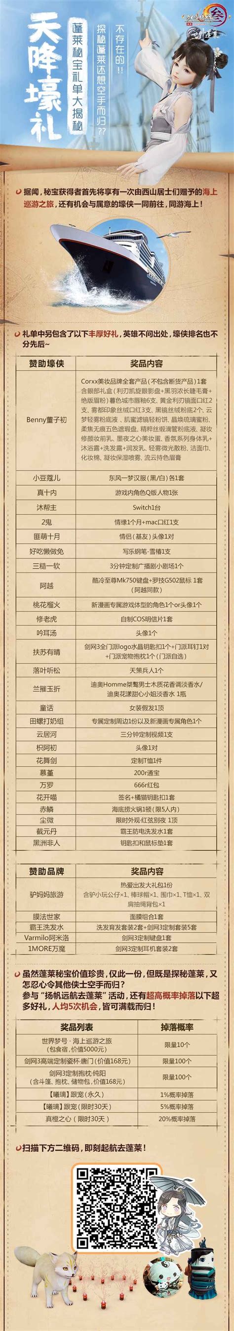 新赛季预约破300万 《剑网3》一起去蓬莱H5上线_国内游戏新闻-叶子猪新闻中心
