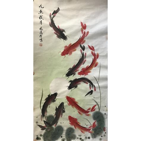中国画鱼十大名家,中画鱼人,现代画鱼最出名的画家_大山谷图库