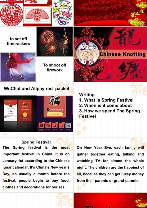 Spring Festival英语手抄报资料 - 星星报