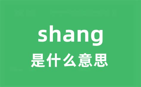 shang是什么意思_shang怎么读_中文翻译是什么？_学习力
