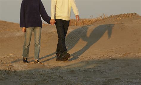 新婚双人已婚的一对夫妇沿着海岸散步高清图片下载-正版图片502171948-摄图网