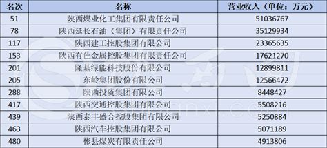 陕西11家企业上榜！2023中国企业500强名单发布 - 秦政记 - 陕西网