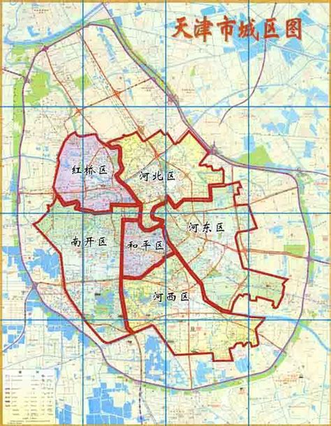 天津市内六区地图图片
