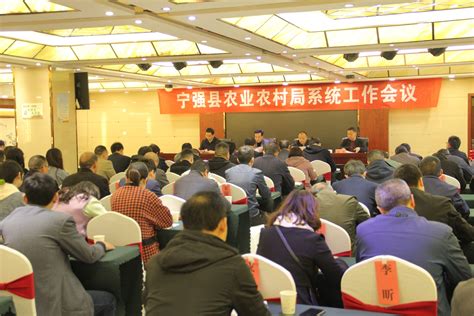 4月14日，宁强县...县农业农村局召开2021年农业农村系统工作会议 - 宁强县人民政府