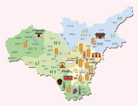 山西旅游地图详图 - 中国旅游地图 - 地理教师网