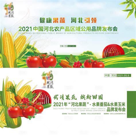 绿色新鲜蔬菜农产品推广海报psd素材 – 设计小咖