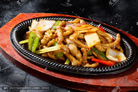 铁板鸭肠,中国菜系,食品餐饮,摄影素材,汇图网www.huitu.com