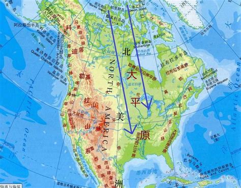 美国山脉分布图图片