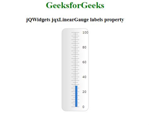 jQWidgets jqxGauge LinearGauge 标签 属性 | 码农参考
