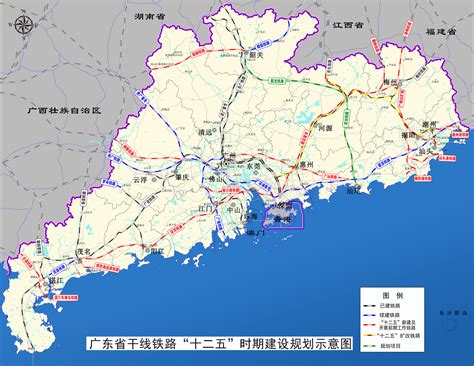 广东铁路规划,广东五高铁规划图,广东2030年规划图_大山谷图库