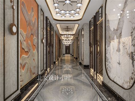 酒店大堂设计案例丨富丽堂皇的视觉感满满~_设计师叶宋-站酷ZCOOL