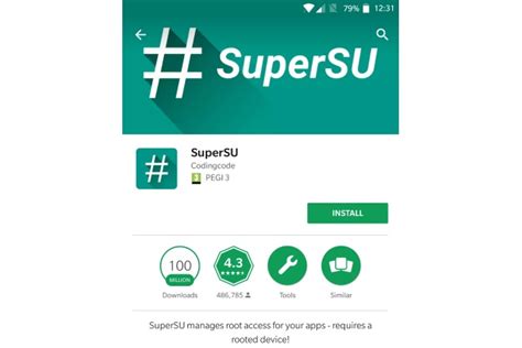 SuperSU: Superuser management tool for rooted devices