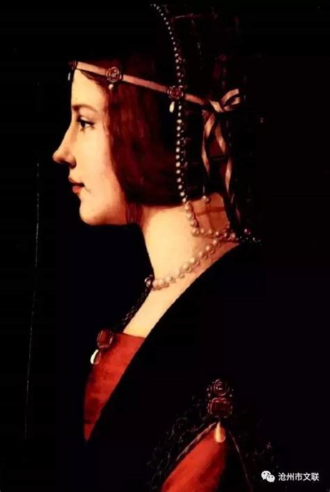 达芬奇作品 《美丽的公主》 高清油画大图欣赏-加加色