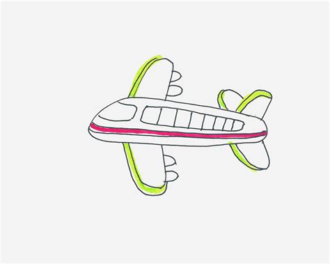 飞机简笔画的画法 - 520常识网