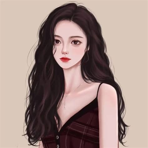 温柔嘴巴动漫头像女生