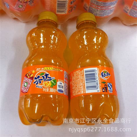 批发供应 芬达 碳酸饮料 橙味汽水 300毫升 12瓶/箱-阿里巴巴