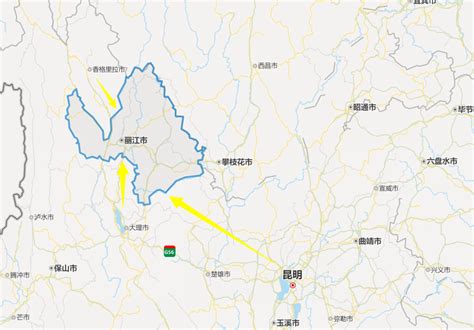 云南省丽江市旅游地图 - 丽江市地图 - 地理教师网