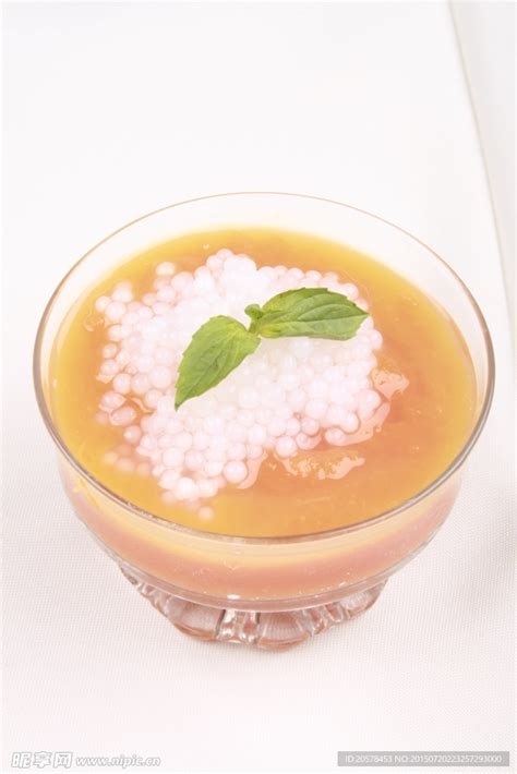 椰汁西米红豆沙,西米椰汁糕,椰汁西米_大山谷图库