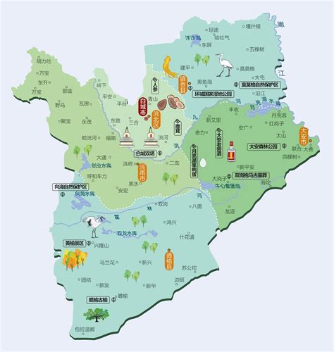 吉林政区地图高清版 - 吉林省地图 - 地理教师网