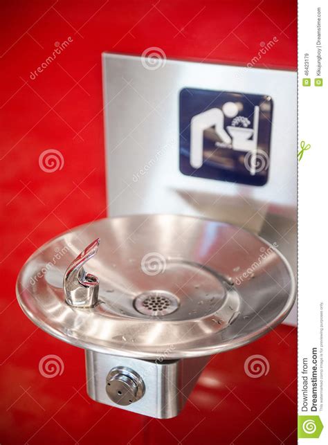 Close Up of a Public Water Fountain Stock Image - Image of pipe, dirty ...