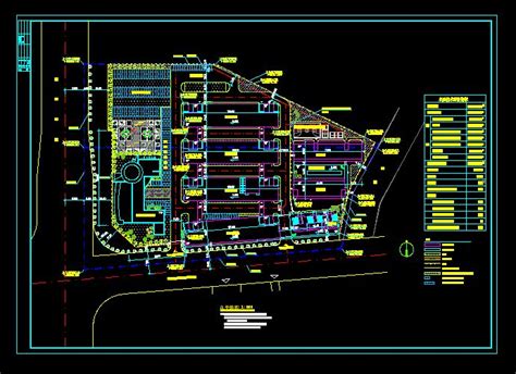 工业厂房施工图设计CAD图纸