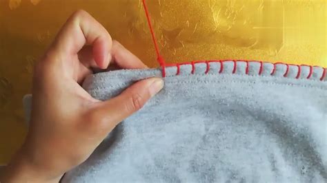 手工缝制锁边针法,太漂亮了_腾讯视频