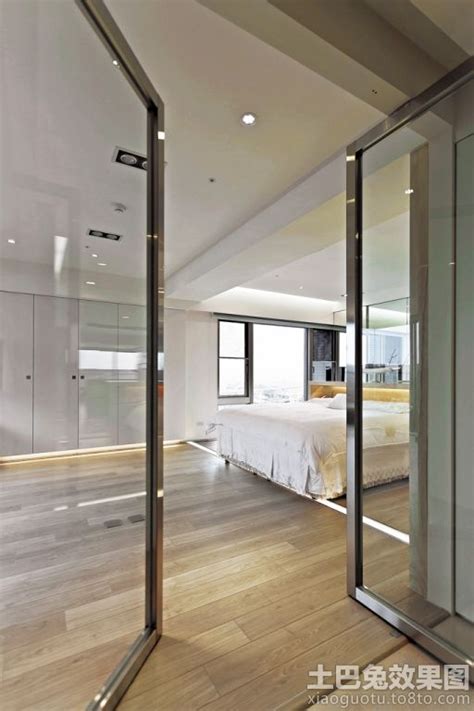 专业订制高端时尚铝合金极窄推拉门室内卧室玻璃门