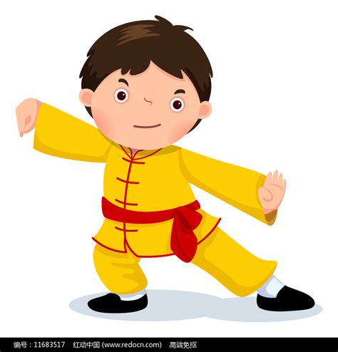中国传统服饰太极男孩图片下载_红动中国