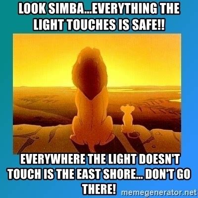 Look Simba...Everything the light touches is safe!!, Everywhere the ...