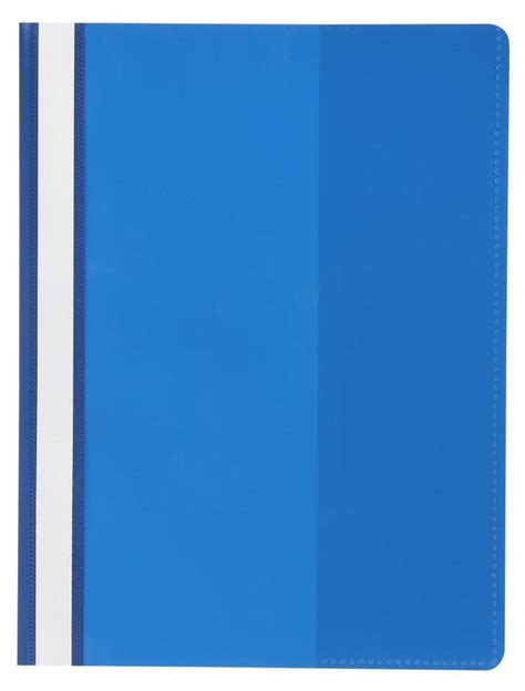 Flat Files A4 Clear Front Deluxe Blue Pack 10 Marbig 2002001