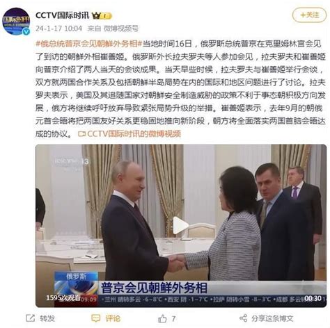 俄总统普京会见朝鲜外务相_手机新浪网