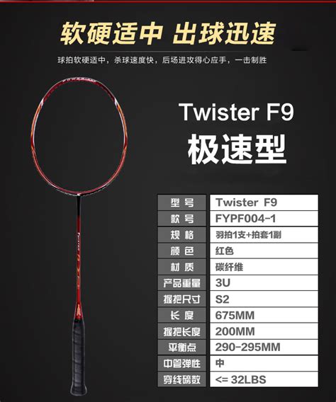 KASON凯胜F9（风云F9）羽毛球拍 傅海峰专用球拍 动品网