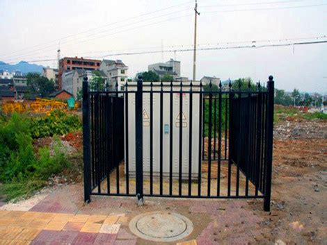 电力变压器围栏 pvc塑钢防护围栏 公园草坪栏杆绿化地花池栏杆-阿里巴巴