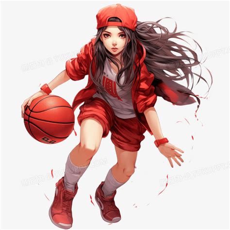 甜美女生打球头像动漫