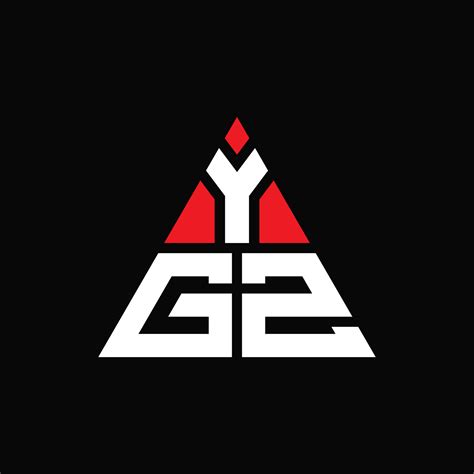 ygz-Dreieck-Buchstaben-Logo-Design mit Dreiecksform. Ygz-Dreieck-Logo ...