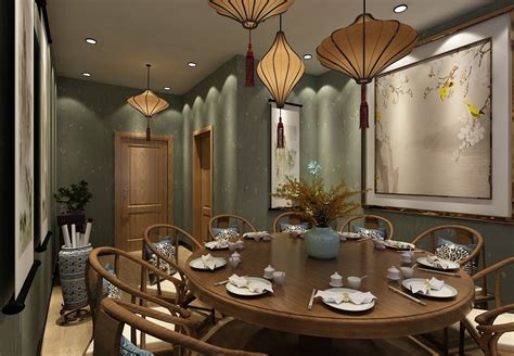 中式餐厅包厢-效果图表现案例 - 效果表现 - 达人室内设计网 - Powered by Discuz!